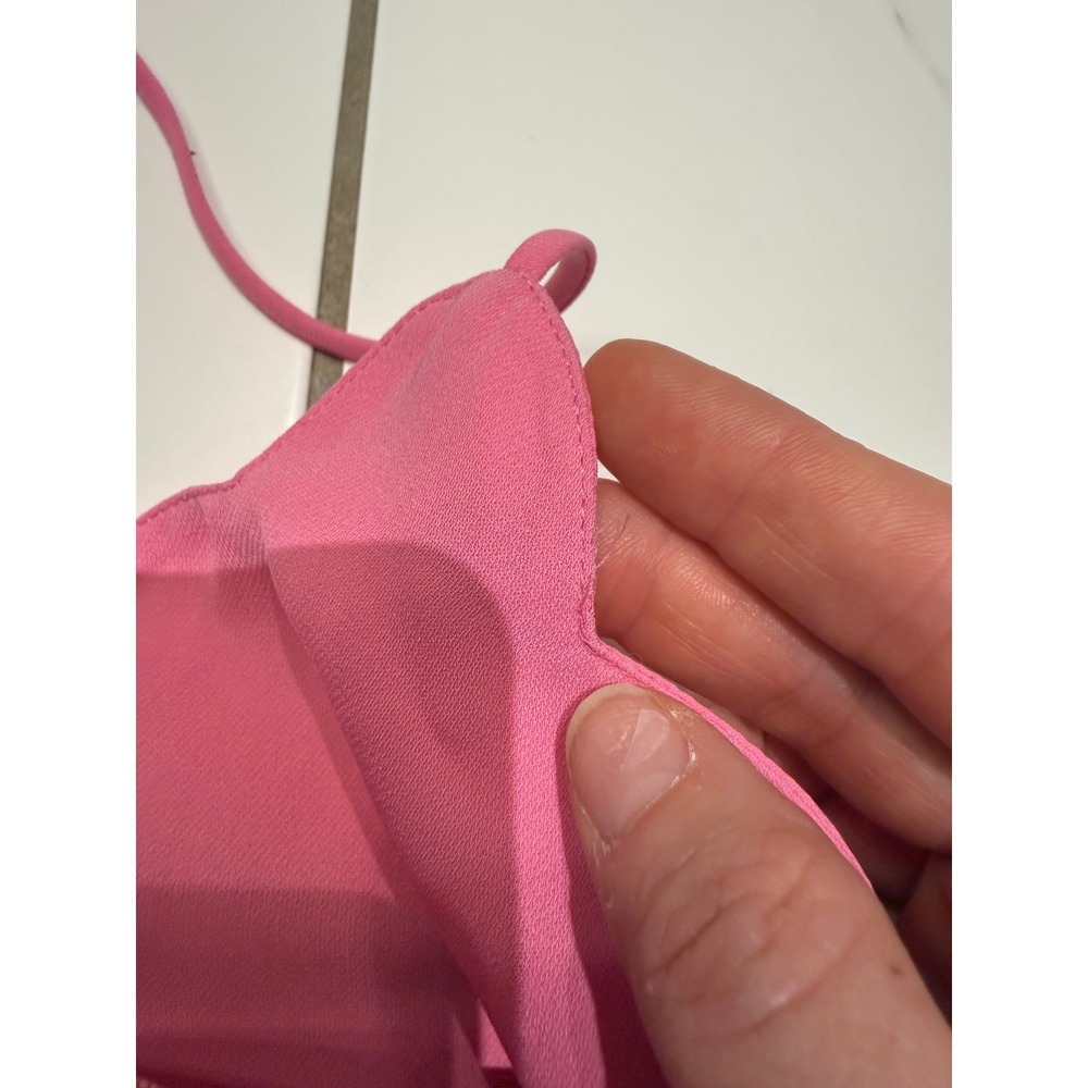 J.Crew Pink Scalloped V-Neck Racerback Camisole Tank Top Womens 4 - Picture 8 of 9